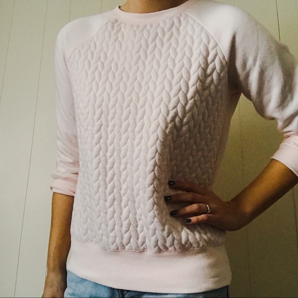 Steve Madden Tops - Steve Madden light pink quilted pullover hoodie